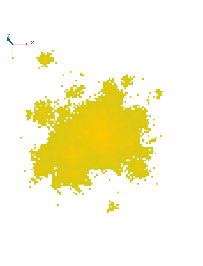 Spread models simulate the expansion like Eden growth models, but they are not bound to adjacent neighbours and include occasional long distance dispersal events.